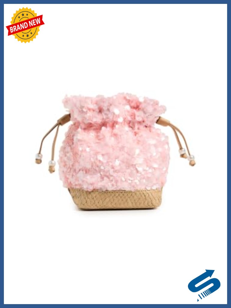 Mini Gathered Crossbody Bag - Straw Woven With Adjustable Strap
